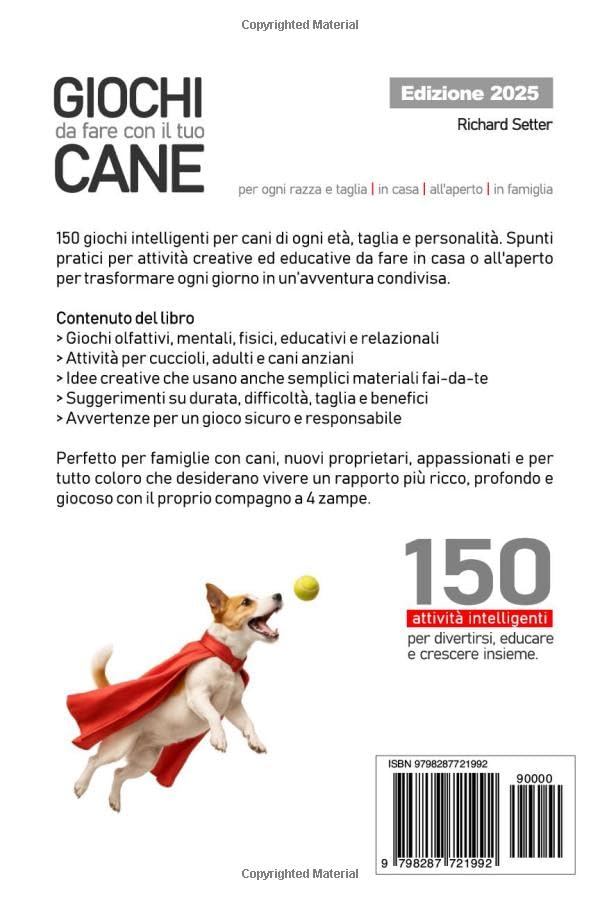 Retro copertina Giochi da fare con il tuo cane